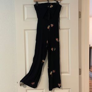 Black floral jumpsuit from Free People size: S